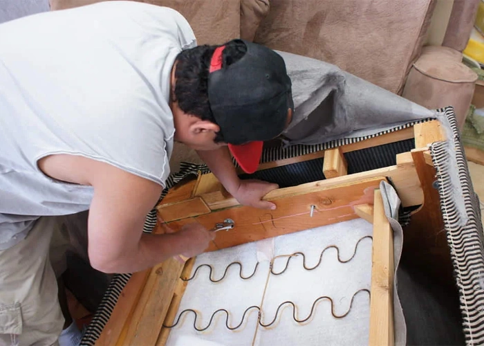 Sofa and Bed Headboard Button Tufting in Dubai